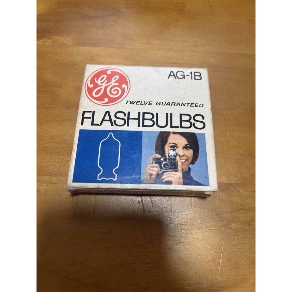 Vintage GE AG-1B Flashbulbs General Electric Photography Camera Bulbs !!READ!!